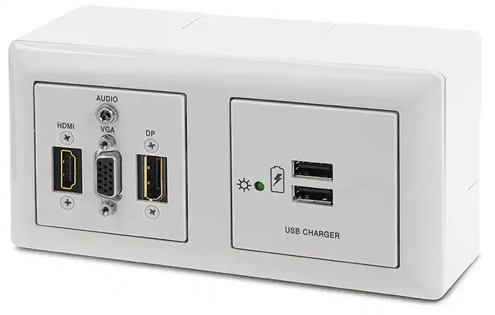 Extron EWB 112 External Wall Box 4-gang Mounting Kit for Flex55 and EU Boxes -Black Audio & Video Cables Extron