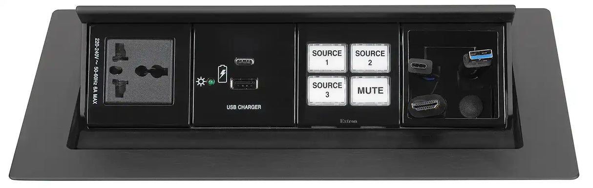 Extron Cable Cubby F55 Aluminum - AC Module Not Included Enclosure mount boxes Extron