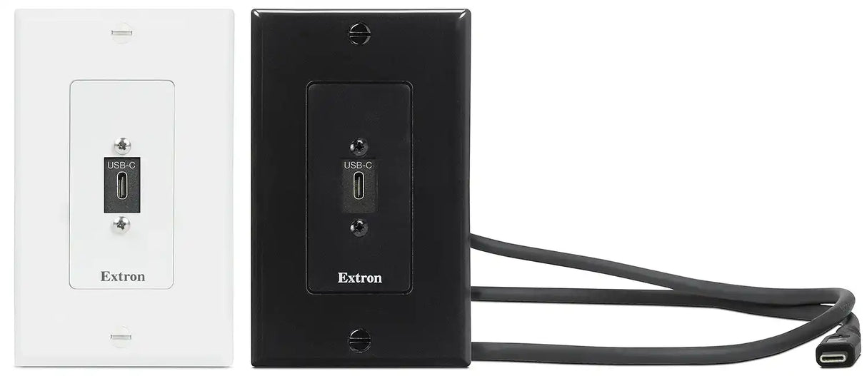 Extron WPD 163 (2) HDMI and Network; White Wallplates mount boxes Extron