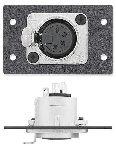 Extron IN9364D One XLR 4-pin Female to Solder Cups - Neutrik MAAP Mini Module Audio & Video Cables Extron