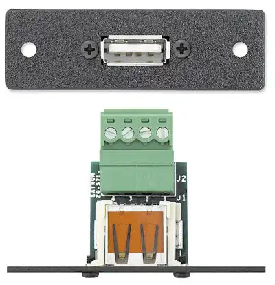 Extron IN9467 Blank AAP Plate - Single One USB 2.0 Type-A Connector to Captive Screw Audio & Video Cables Extron