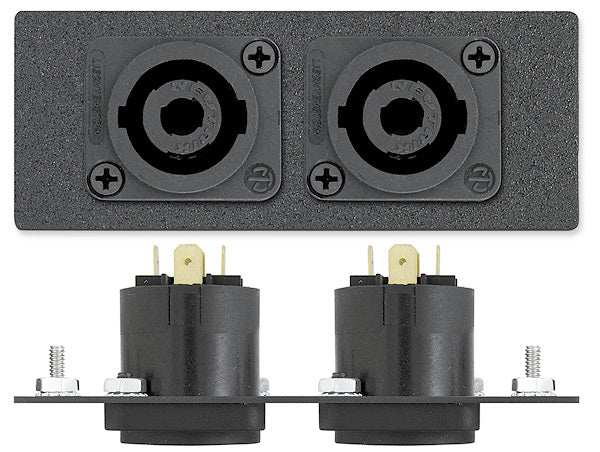 Extron AAP 2NSMT-OST-4PC - Architectural Adapter Plate with Network, Stereo, and Power Audio & Video Cables Extron