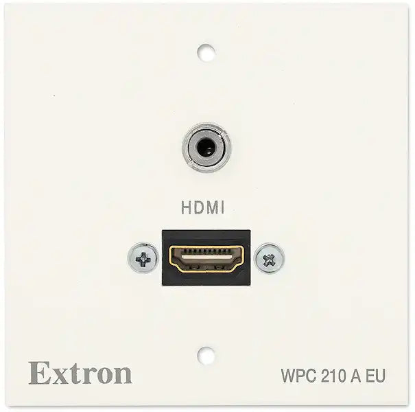 Extron WPC 210 A EU Wallplate EU gang - RAL9010 White mount boxes Extron