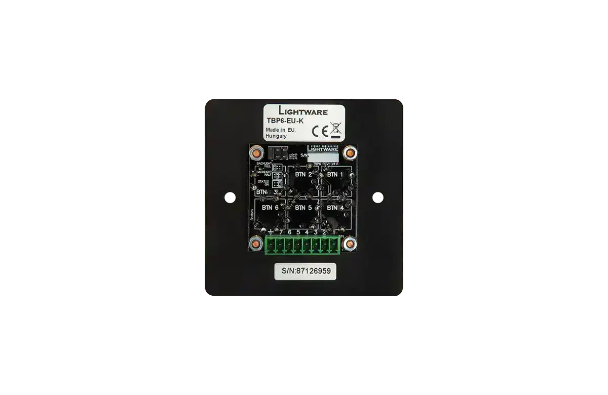 LightWare RAP-B511-EU-S Room Automation Panel Video Conferencing LightWare