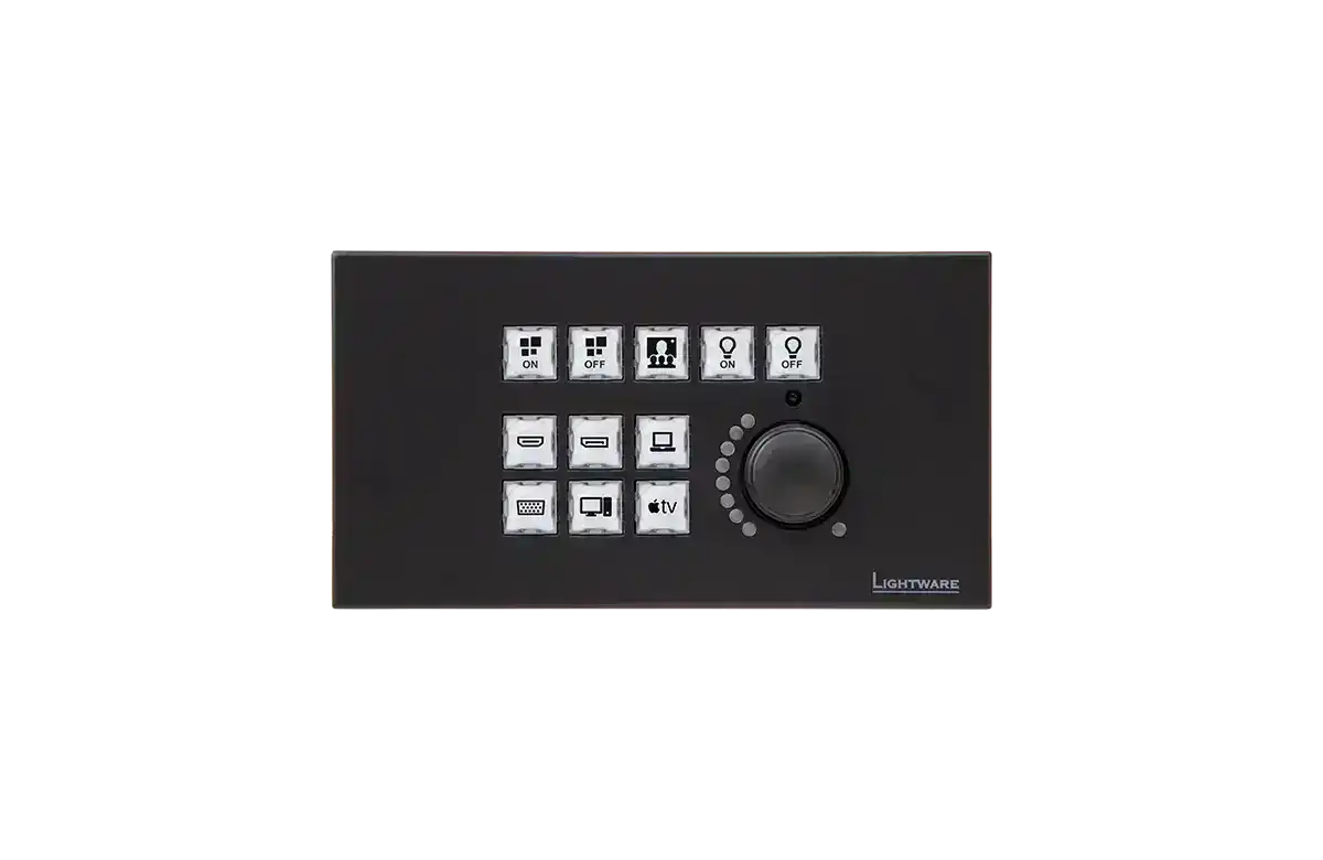 Lightware RAP-B511-UK-K Room Automation Panel – UK, Black Video Conferencing LightWare