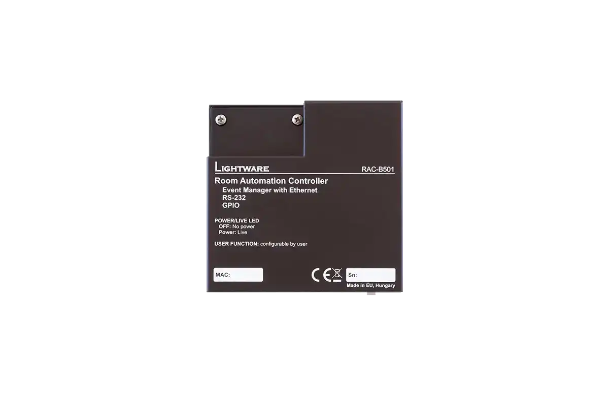 LightWare RAC-B501 Room Automation Controller Video Transmitters LightWare