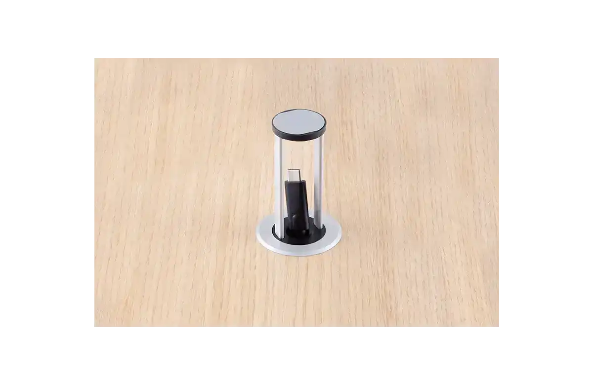 LightWare C-PopUp-10RN Built-in USB-C cable management tool for desks with retraction support Racks LightWare