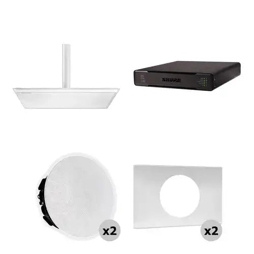 Shure 920P W-V Large Conferencing Room Bundle (White) Microphones Shure