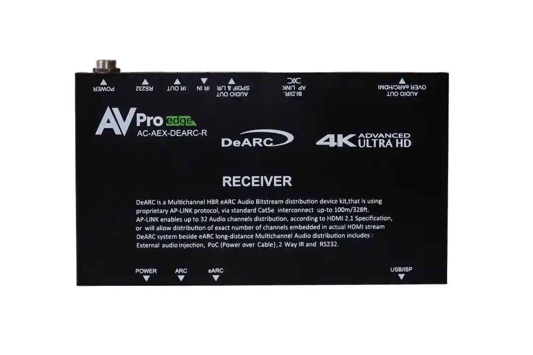 AVPro Edge Point to Point audio extender using eARC over a single category cable Video Transmitters AVPro Edge