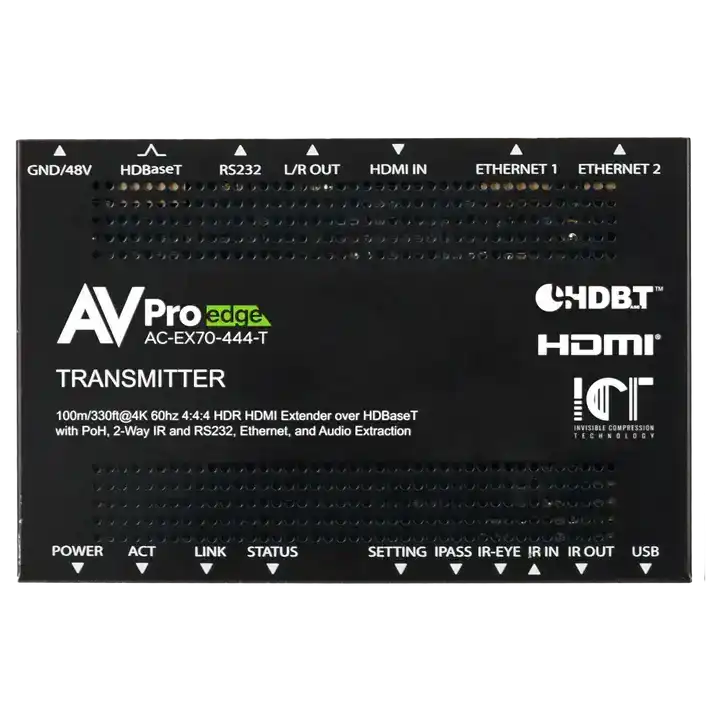 70M 18Gbps HDBaseT Extender Kit Video Transmitters AVPro Edge