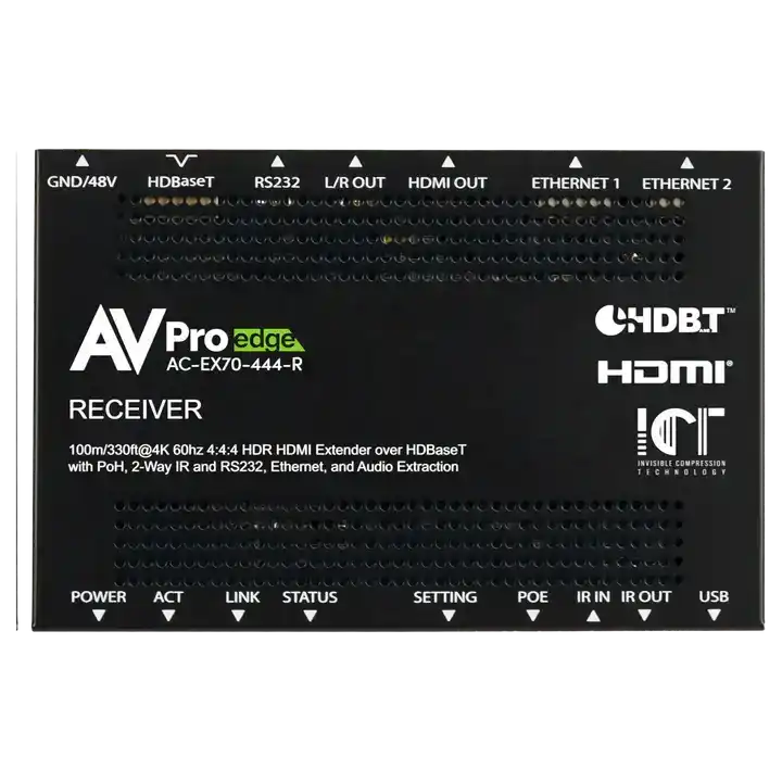 70M 18Gbps HDBaseT Extender Kit Video Transmitters AVPro Edge