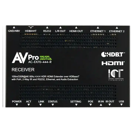 70M 18Gbps HDBaseT Extender Kit Video Transmitters AVPro Edge
