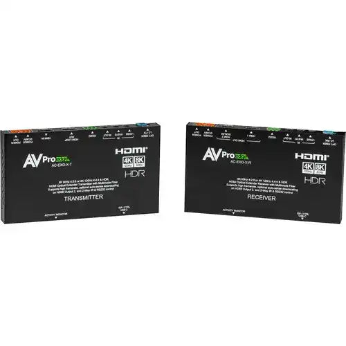 AVPro Edge 8k HDMI Extender kit via multi mode fiber optics, sending signals up to 40Gbps Video Transmitters AVPro Edge