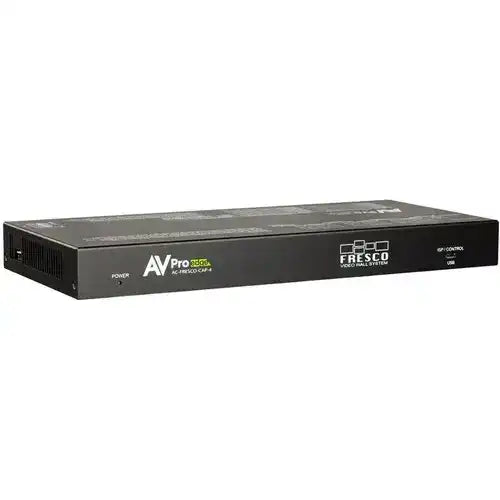 AVPro Edge 1x4 Video Wall Processor with balanced audio extraction and HDMI loop out for cascading or larger walls; 4K60 4:4:4 support; Universal Scaler Video Transmitters AVPro Edge