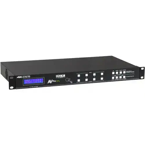 AVPro Edge 18Gbps HDMI 4x4 Matrix w/ Dual Audio Deembedding/Matrix with built in scalers and audio delay (Full HDR, 4K60 4:4:4) Video Transmitters AVPro Edge