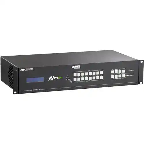 AVPro Edge 18Gbps HDMI 8x8 Matrix w/ Dual Audio Deembedding/Matrix with built in scalers and audio delay (Full HDR, 4K60 4:4:4); Updated EDID management and Audio Features Video Transmitters AVPro Edge