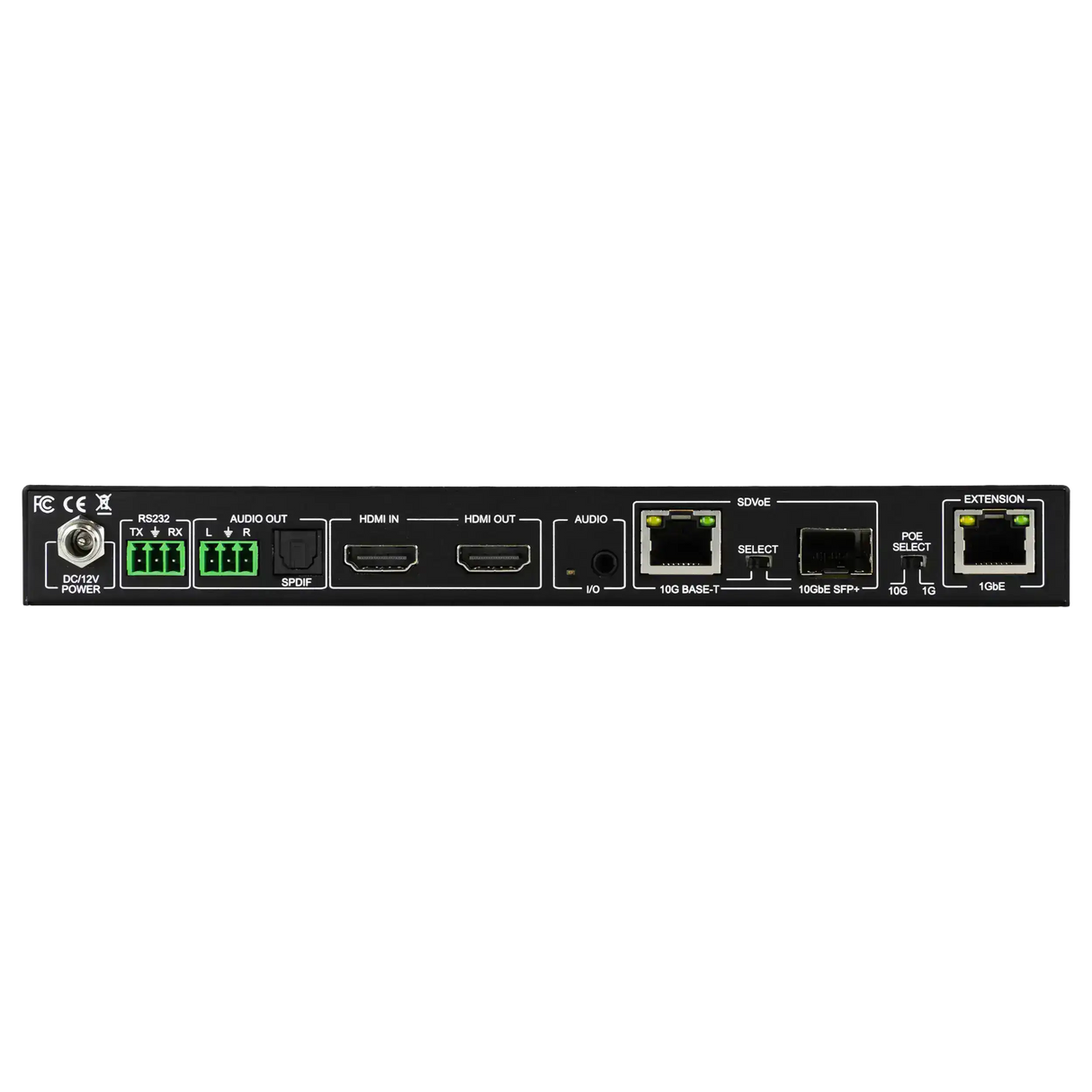 AVPro Edge 10G SDVOE 4K HDMI AV-over-IP PoE Transceiver w/ downmixing (Encoder/Decoder) Video Transmitters AVPro Edge