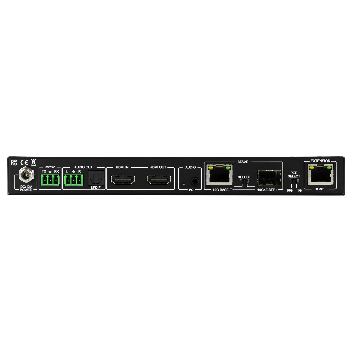 AVPro Edge 10G SDVOE 4K HDMI AV-over-IP PoE Transceiver (Encoder/Decoder) with the ICRON USB Video Transmitters AVPro Edge
