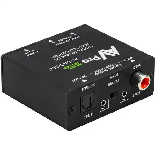 AVPro Edge Digital to Analog Audio Converter (Toslink/Coax/2CH) Video Transmitters AVPro Edge