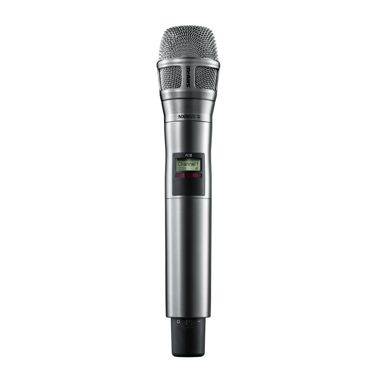 Shure AD2/N8SB-G57 Axient Digital Handheld Wireless Microphone Transmitter with Nexadyne 8/S Capsule - Black Microphones Shure