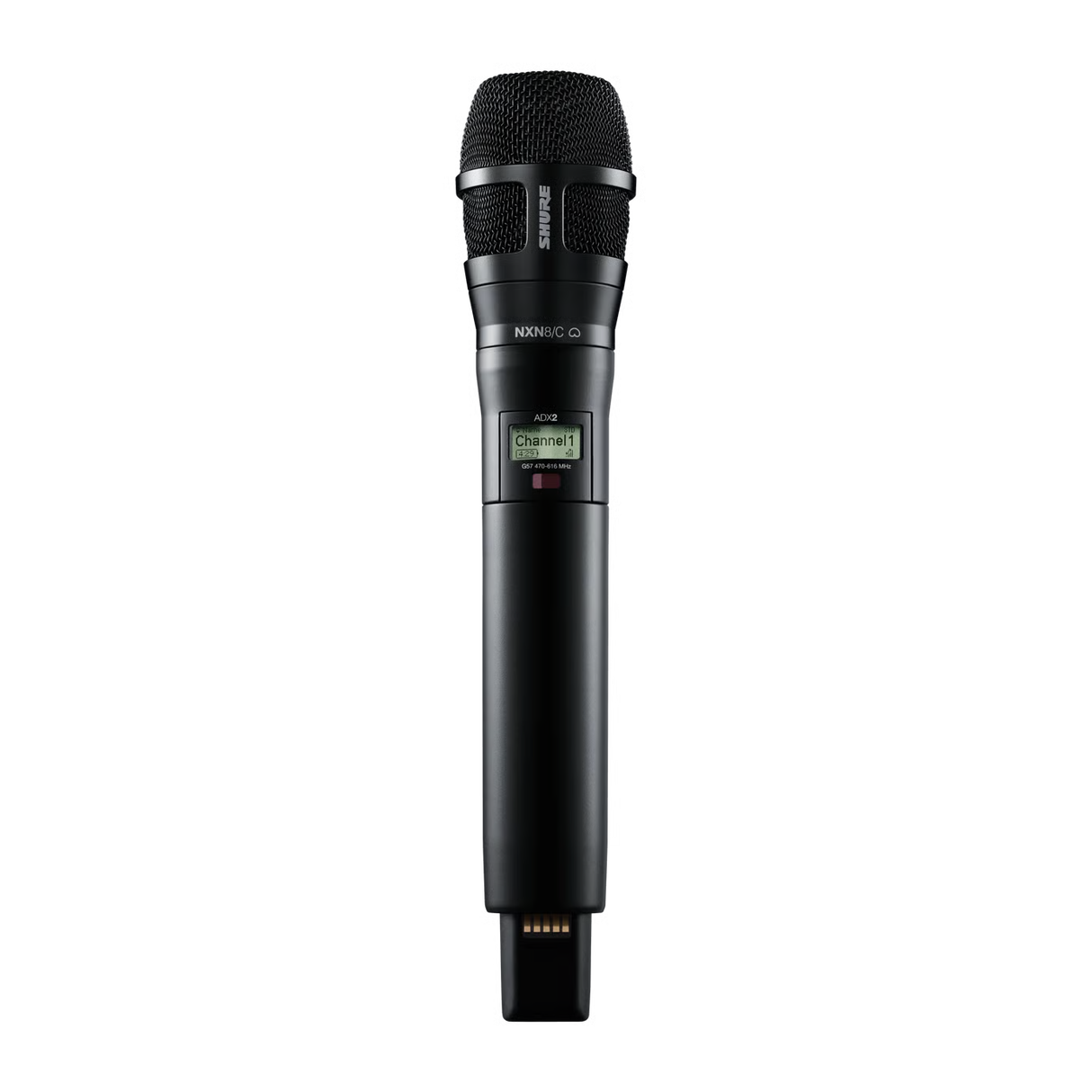 Shure ADX2/N8CB-G57 Axient Digital Handheld Transmitter with Nexadyne 8/C Capsule - Black Microphones Shure
