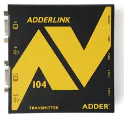 AdderLink ALAV104T-US - 4-Way VGA Audio Transmitter for Digital Signage Extension up to 1000ft Video Transmitters Adder Technology