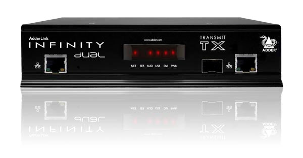 AdderLink Infinity ALIF2002T-US - Dual-Head DVI USB Audio KVM Transmitter for Secure IP Extension KVM Switches Adder Technology