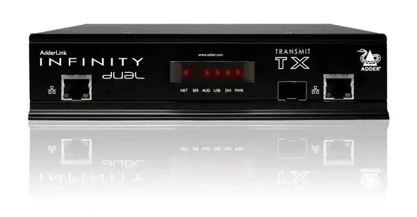 AdderLink Infinity ALIF2002T-US - Dual-Head DVI USB Audio KVM Transmitter for Secure IP Extension KVM Switches Adder Technology