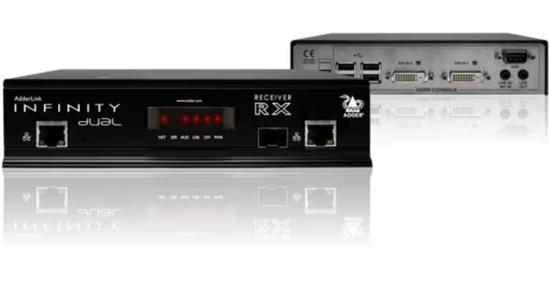 ADDERLink INFINITY Dual 2020 - Dual-Head KVM Extender over IP up to 20km KVM Switches Adder Technology