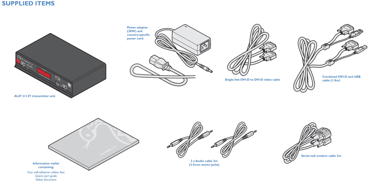 AdderLink Infinity ALIF2112T - Dual-Head DVI USB Audio KVM Transmitter with VNC over IP KVM Switches Adder Technology