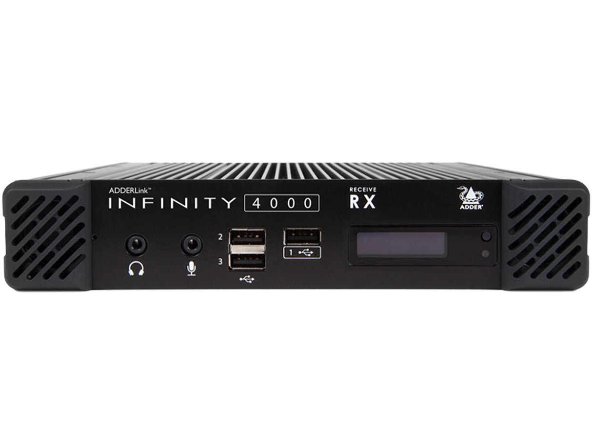 AdderLink Infinity ALIF4001R-US - Dual-Head 5K 10GbE IP KVM Receiver for Scalable Matrix Access KVM Switches Adder Technology