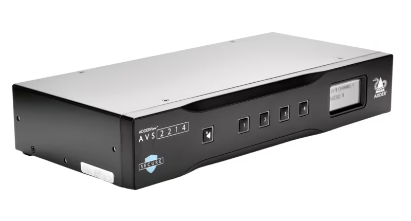 Adder AVS-2214 Secure 2-Port Dual-Head KVM Switch