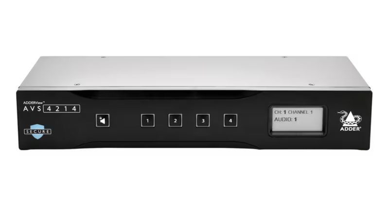 Adder AVS-4214 Secure 4-Port KVM Switch