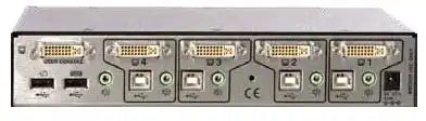 Adder AVSD1004-US Secure 4-Port DVI-I KVM Switch KVM Switches Adder Technology