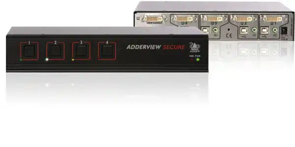 Adder AVSD1004-US Secure 4-Port DVI-I KVM Switch KVM Switches Adder Technology