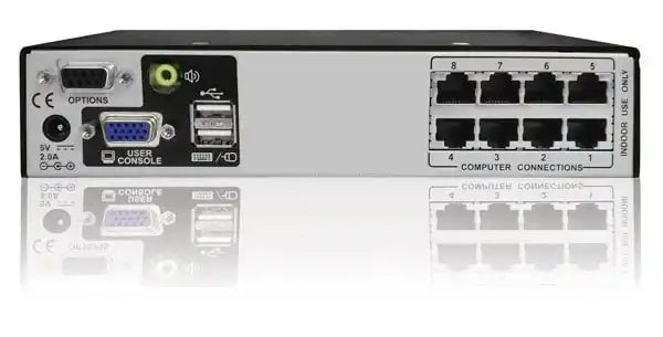 AdderView AVX1008-US: Secure 8-Port CATx KVM Switch for Single-User Multi-Server Control KVM Switches Adder Technology