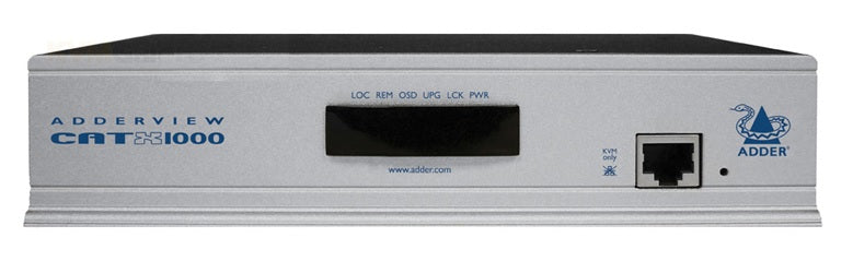 AdderView AVX1016-US: Secure 16-Port CATx KVM Switch for Single-User Server Control