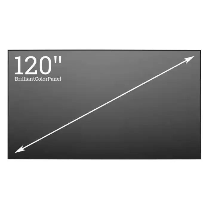 ViewSonic BCP120 120" BrilliantColorPanel™ – 16:9 ALR Screen for Ultra-Short Throw Projectors (<0.3 Throw), 160° Viewing, 0.6 Gain, Easy Assembly. ViewSonic