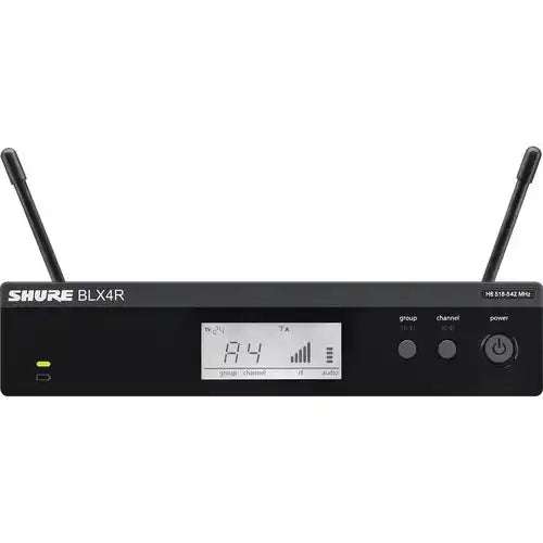 Shure BLX4R-H10 BLX Wireless Rackmount Receiver (H10 Band) Microphones Shure