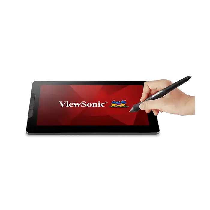 ViewSonic EMP-021-B0WW Replacement Pen Set for ViewBoard Pen Display ID1330 - Black Active Stylus with Buttons, Eraser, 3x Pen Tips, Pen Clip ViewSonic