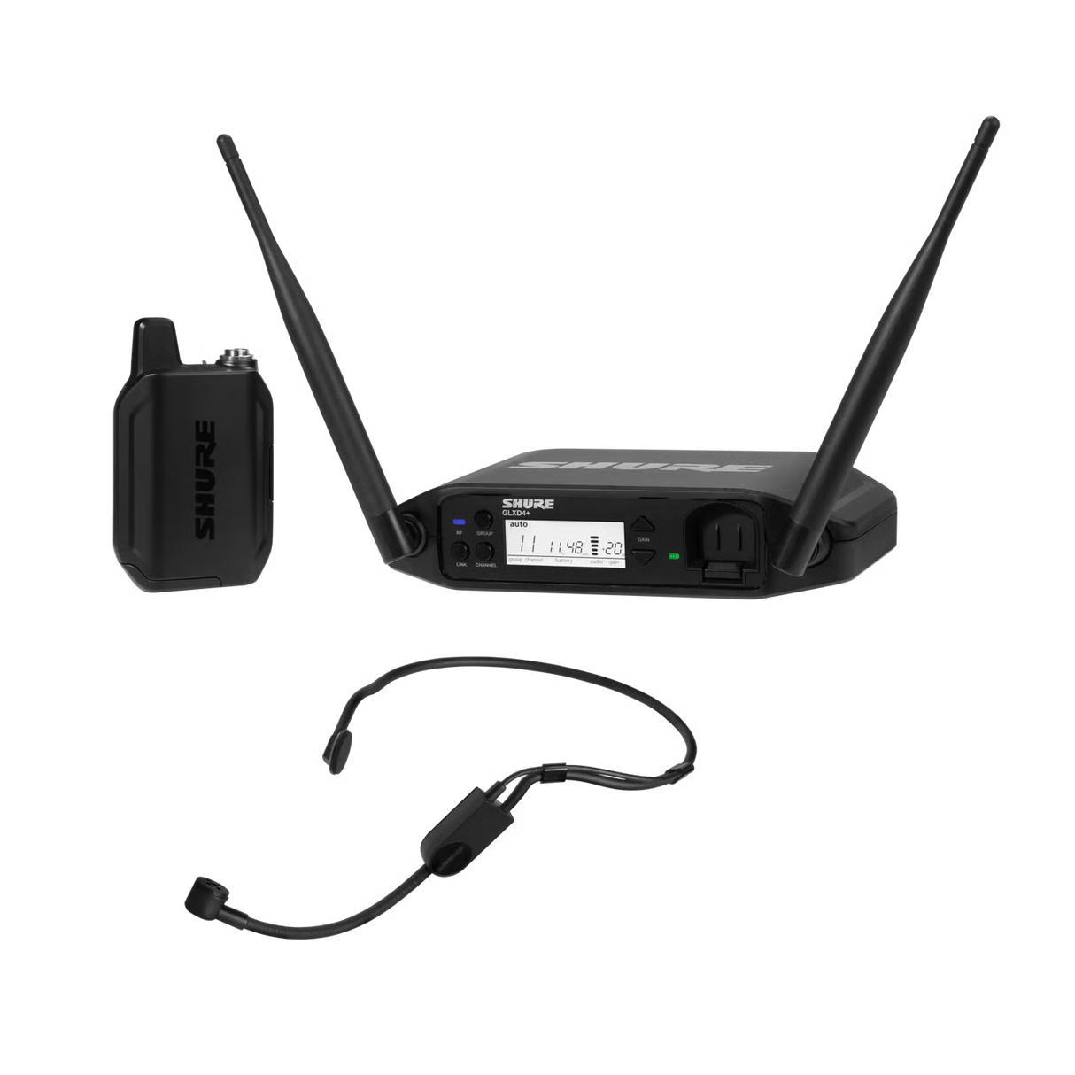 Shure GLXD14+/PGA31 Dual Band Wireless Headset System Microphones Shure