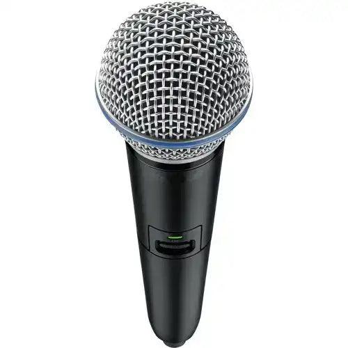 Shure GLXD24R+/B58 Digital Wireless Rack System with BETA 58A Vocal Microphone Z3 Band Microphones Shure