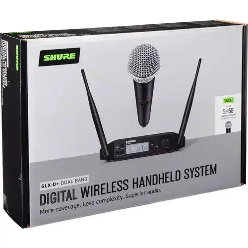 Shure GLXD24+/SM58 Dual Band Wireless Vocal System Microphones Shure