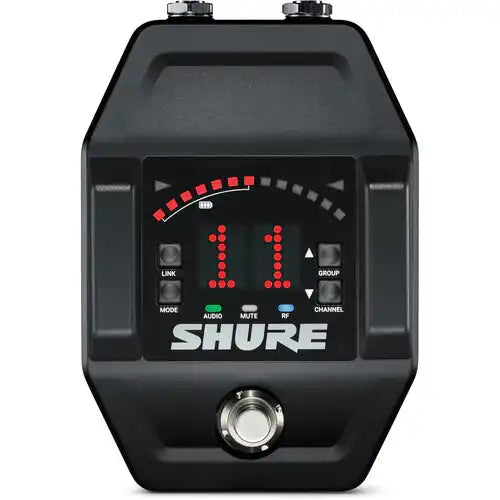 Shure GLXD6+ Digital Wireless Dual Band Guitar Pedal Receiver (Z3 Band) Microphones Shure