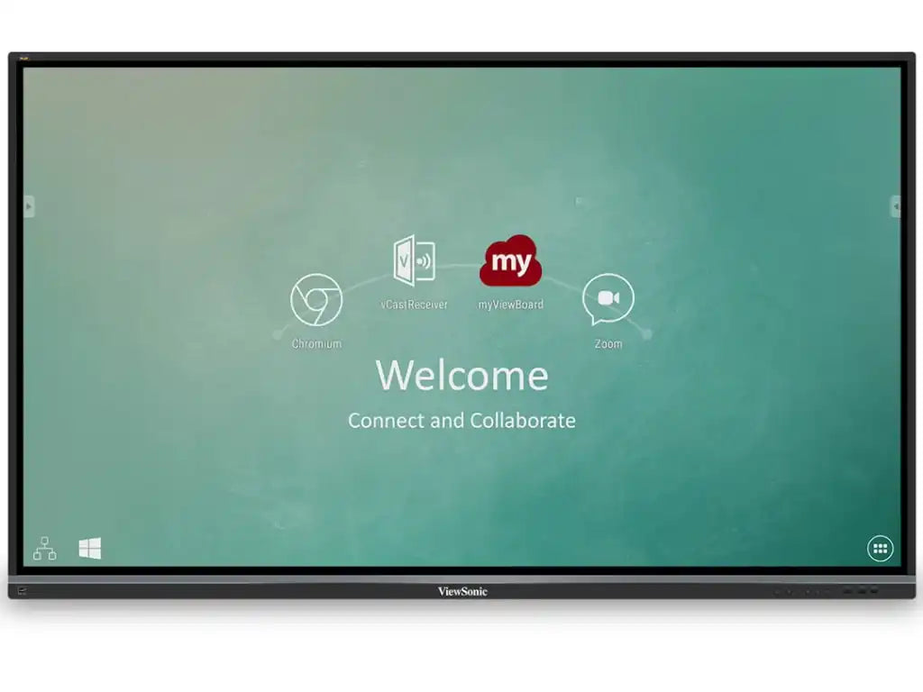 ViewSonic IFP8650-C1 86" 4K Interactive ViewBoard Bundle, 20-Point Multi-Touch, myViewBoard Suite, LB-WIFI-001 WiFi/Bluetooth Adapter, NMP660 Chromebox, WMK-047-2 Wall Mount for Education Interactive Displays ViewSonic