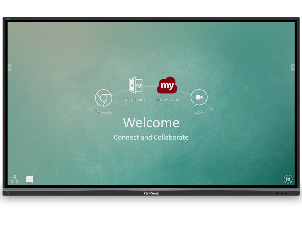 ViewSonic IFP8650-C1 86" 4K Interactive ViewBoard Bundle, 20-Point Multi-Touch, myViewBoard Suite, LB-WIFI-001 WiFi/Bluetooth Adapter, NMP660 Chromebox, WMK-047-2 Wall Mount for Education Interactive Displays ViewSonic