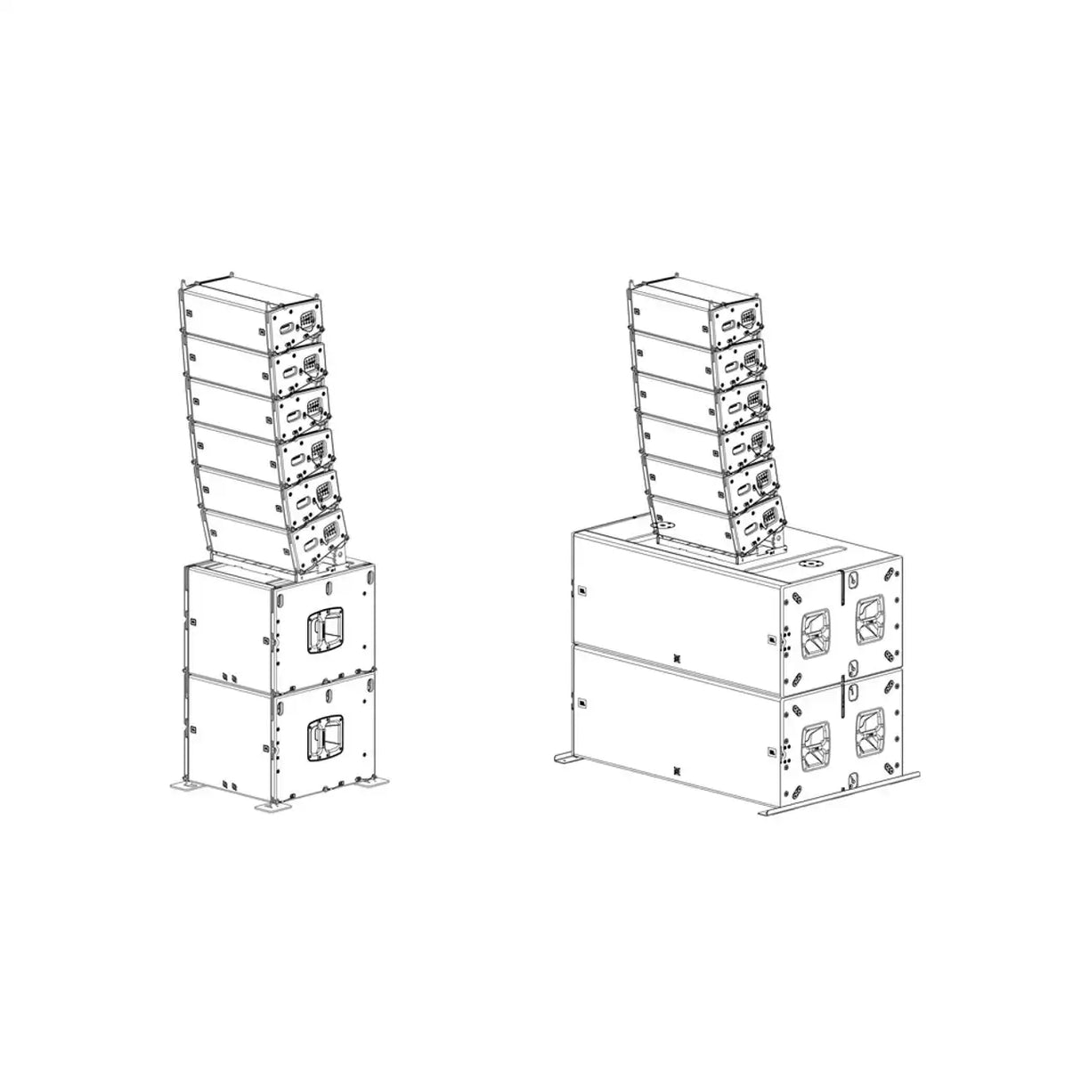 JBL VTX A6 BP Base Plate – Ground Stacking & Pole Mount Adapter Speakers JBL Professional