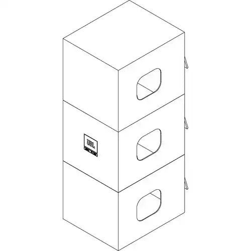 JBL SRX915SF VT Vertical Transporter Cover – Heavy-Duty Protective Cover Speakers JBL Professional