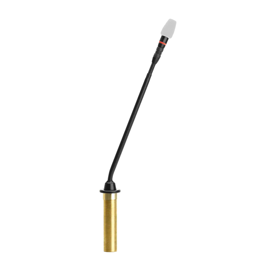 Shure MX410R/N Microflex 10" Gooseneck Microphone Cardioid with Light Ring Microphones Shure