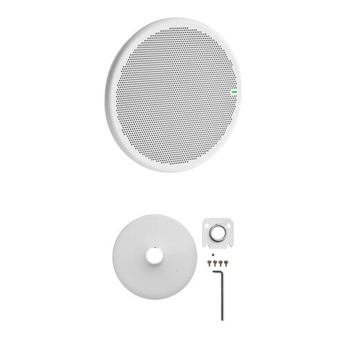 Shure MXA901W-R-PM-1.5-V Microflex Advance Ceiling Microphone Pole Mount Bundle (White) Audio Conferencing Shure